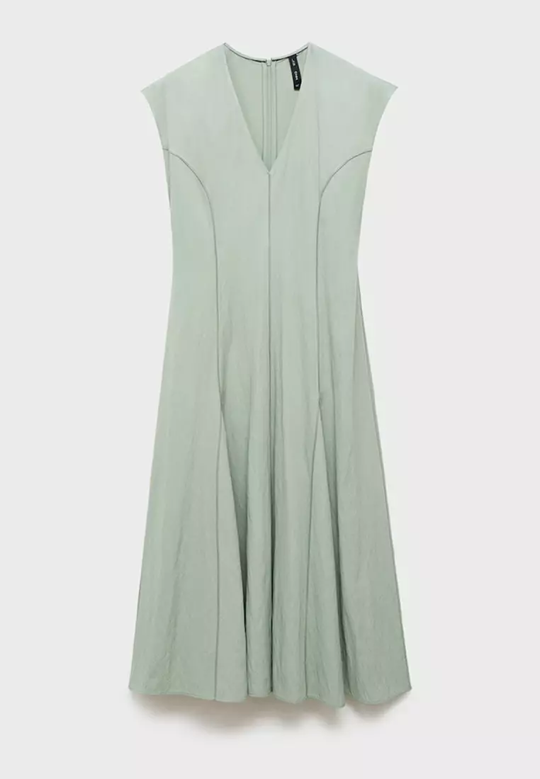 Midi-Dress With Stitching