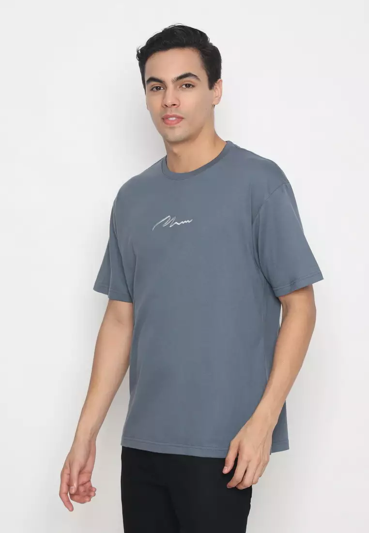 NX T-Shirt Cotton Combed Tebal Pria 207370391