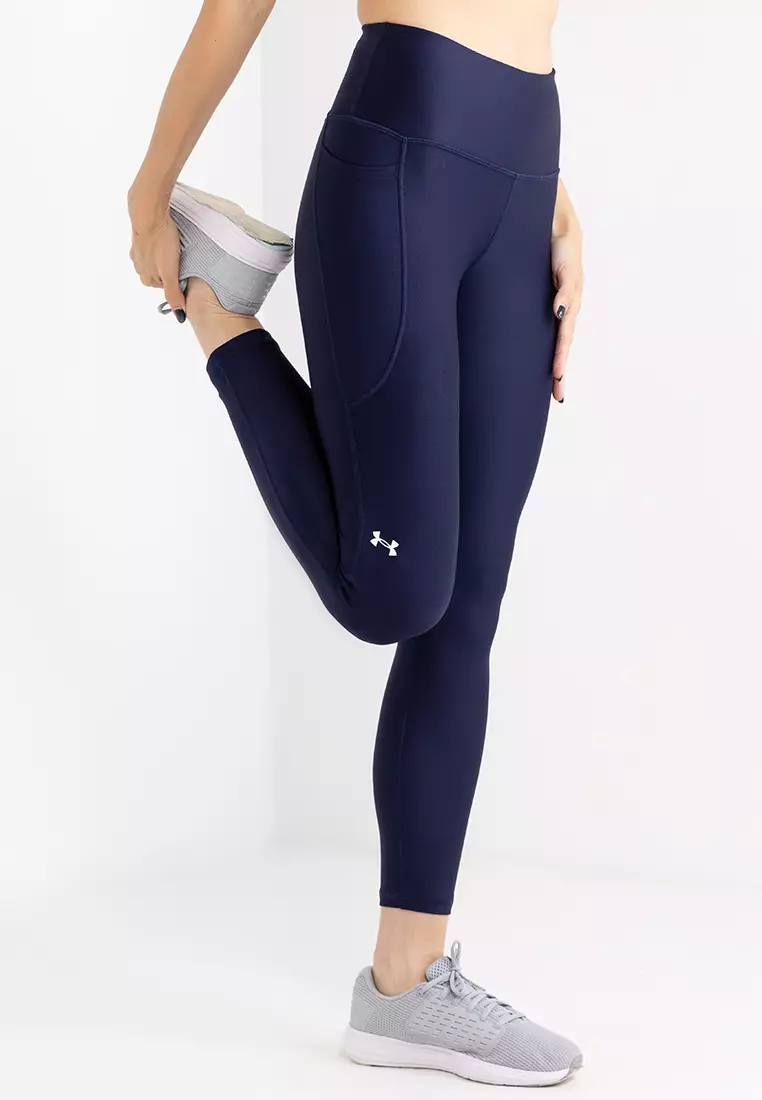 Under Armour navy blue fitted high rise ankle leggings NWT womens XL short  $65