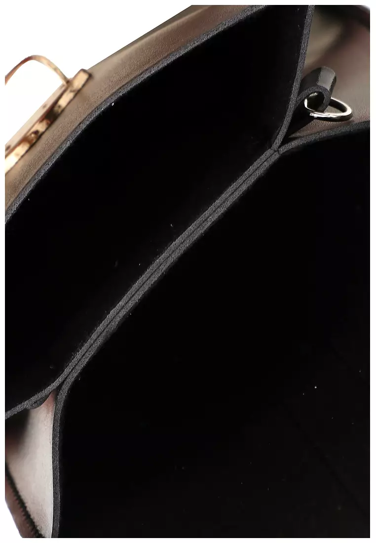 Werlyn Tas Selempang Mini Wanita Smartphone Pouch Material Leather Kulit ORIGINAL - Black