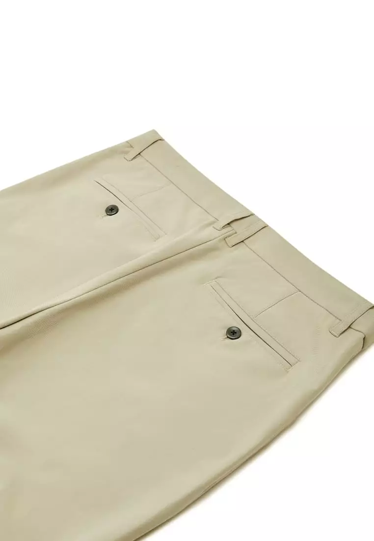 G2000 Effortless Motion Multi-Way Stretch Poly Knit Ottoman Slim Tapered Fit Casual Pants