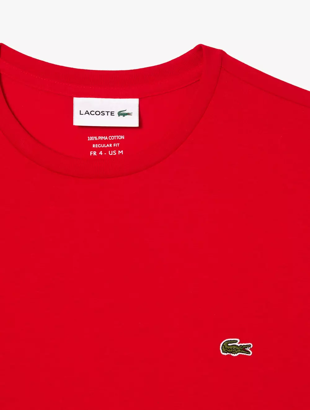 Regular Fit Pima Cotton Jersey T-shirt - Red