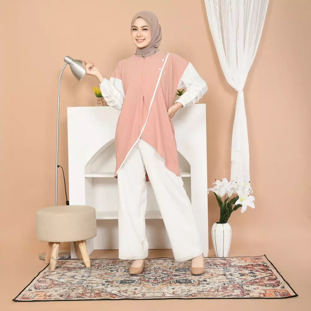 Salsa Tunic Knit - Dusty Pink M19534 R7S4