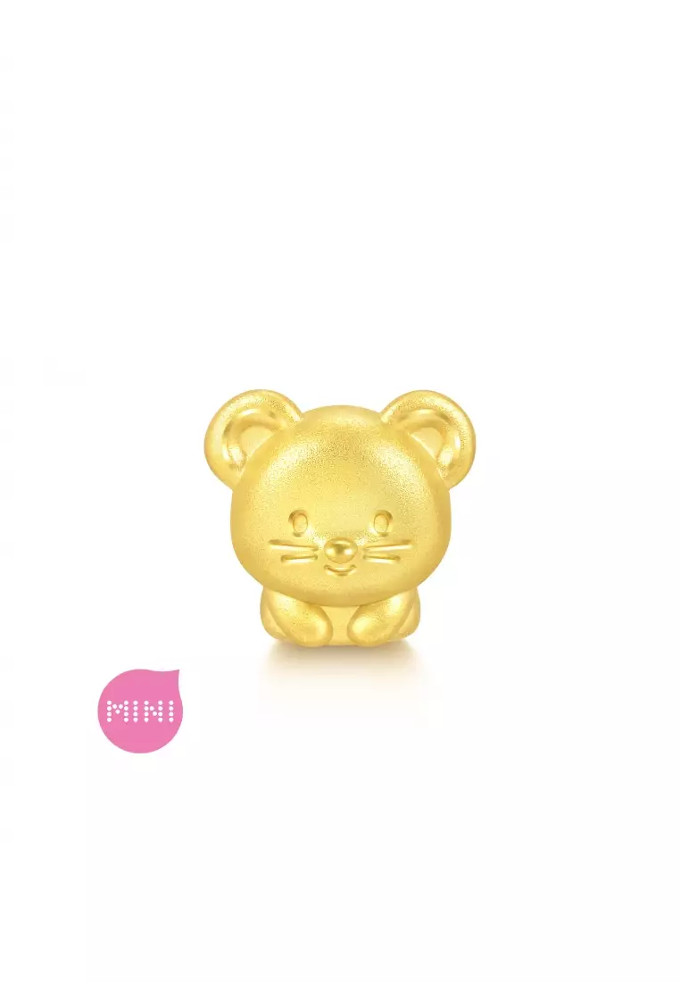 Charme 999 24K Gold Chinese Zodiac Rat Charm 93691C (Bracelet not included)