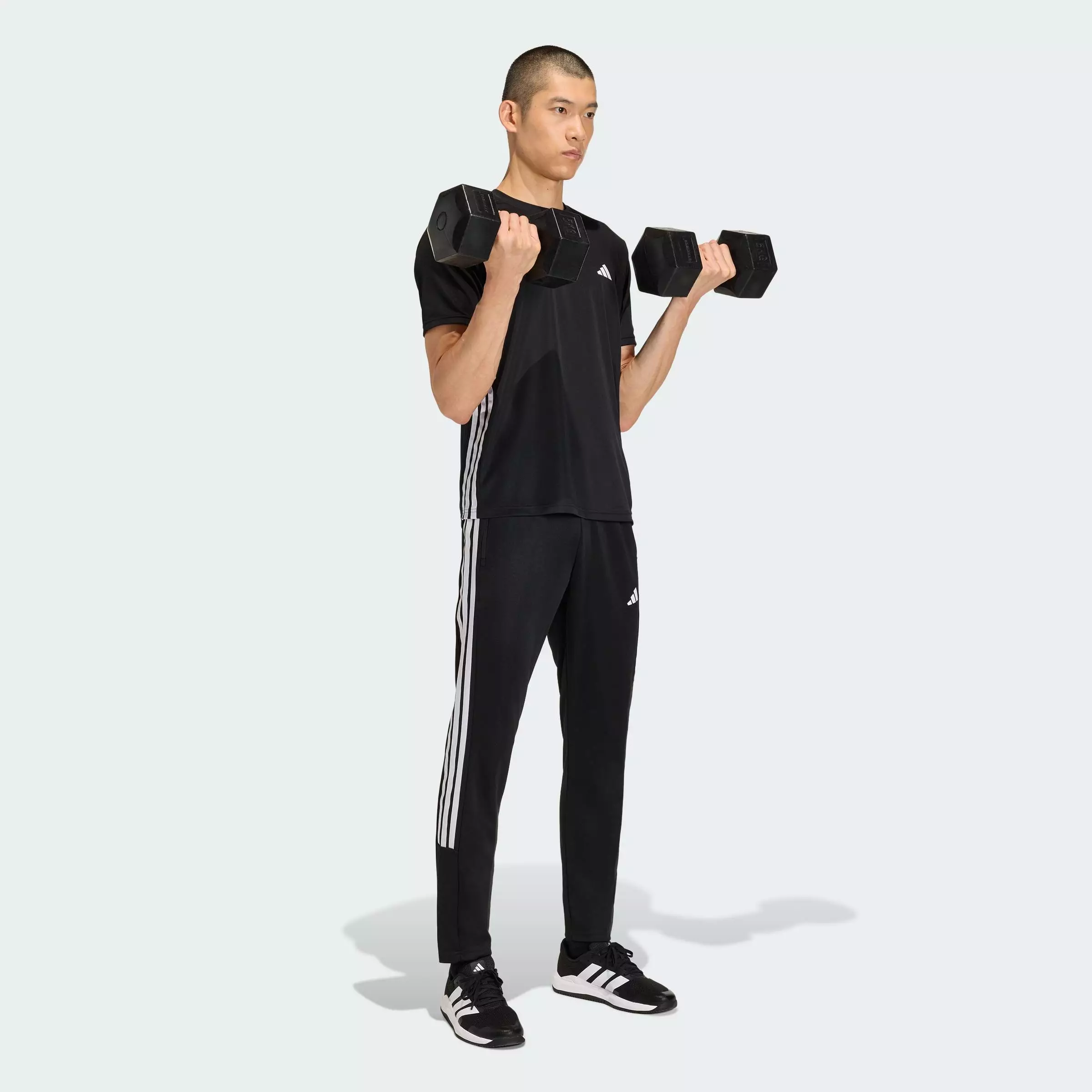 Workout Essentials All-Set 3-Stripes Knit Pant