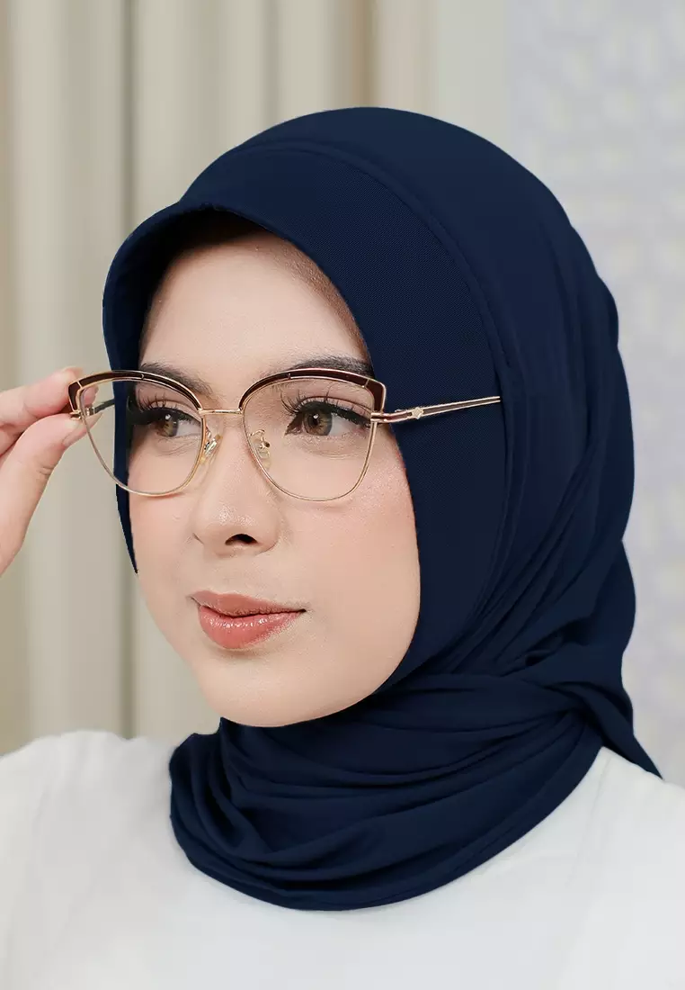 HIJAB INSTAN SOFTPAD AMEENA - NAVY