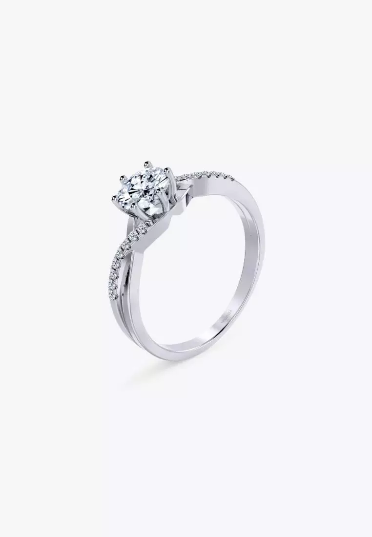 Vinstella Love Entwined Engagement Ring (16H&A)
