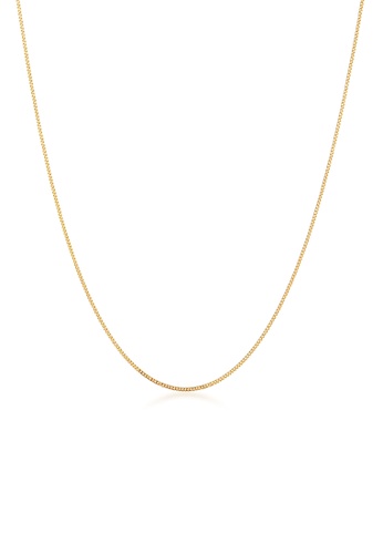 Elli Jewelry gold Necklace Curb Chain Basic Classic Timeless Filigree 585 Yellow Gold F7884ACC79E53AGS_1
