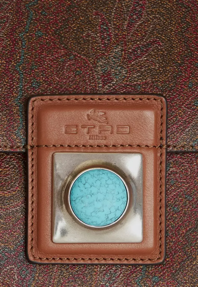 Jual Etro EtMEDIUM CROWN ME PAISLEY Shoulder Bag in Red Original