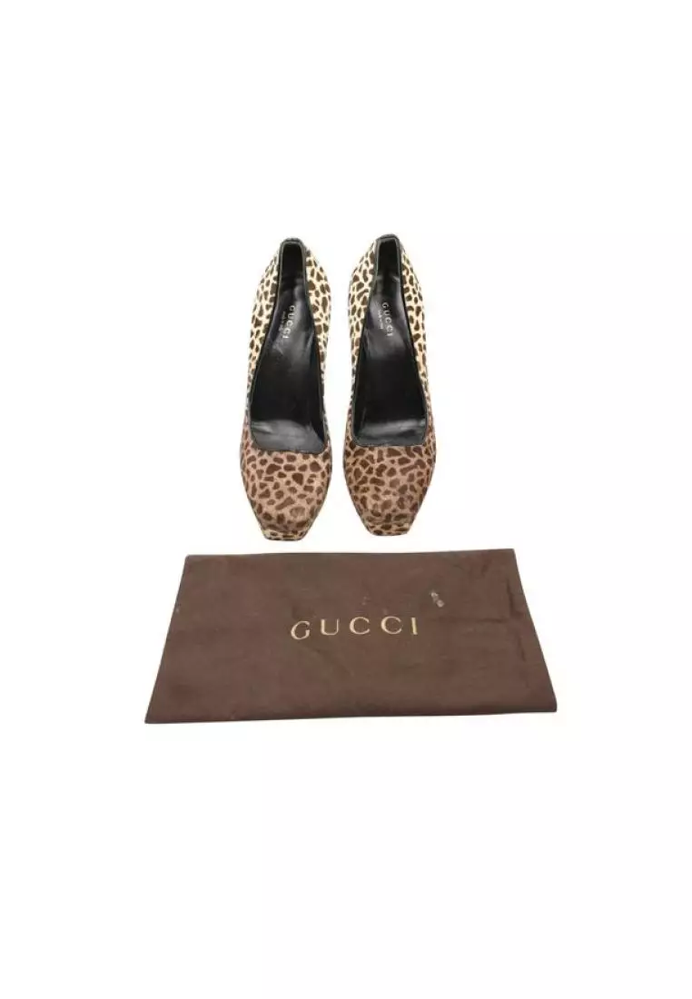 Gucci print clearance heels