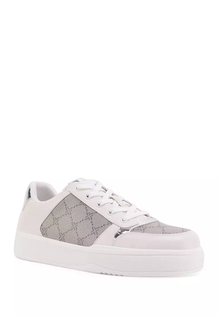 Discount on Nine West  shoes - SKU: Dosse Sneakers Beige Monogram