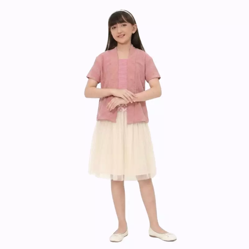 Blouse Batik Anak Perempuan - Atasan Batik - Bhatara Batik Yasmine - Baju Batik Modern Lengan Pendek