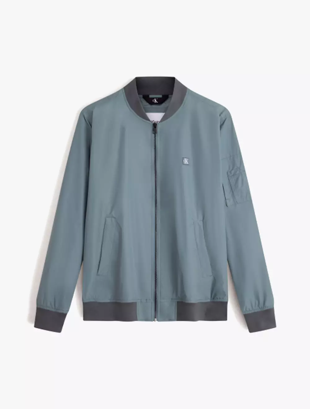CALVIN KLEIN JEANS NYLON BOMBER JACKET Blue
