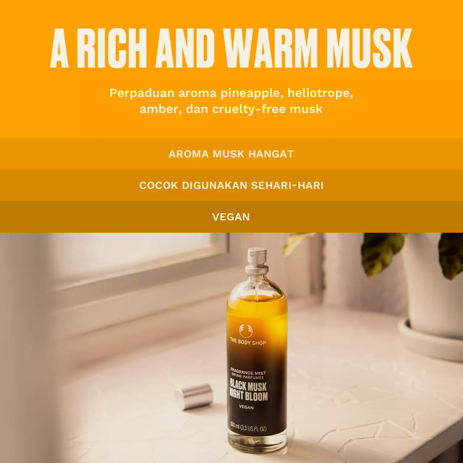 Black Musk Night Bloom Fragrance Mist 100Ml