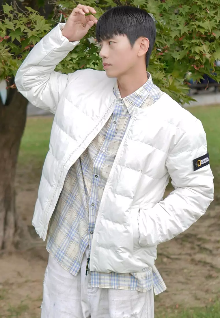 男女同款HERON U領輕便羽絨外套