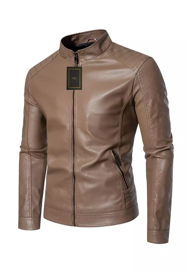 Buy Twenty Eight Shoes Men's Faux Leather Biker Jacket HZYX1217