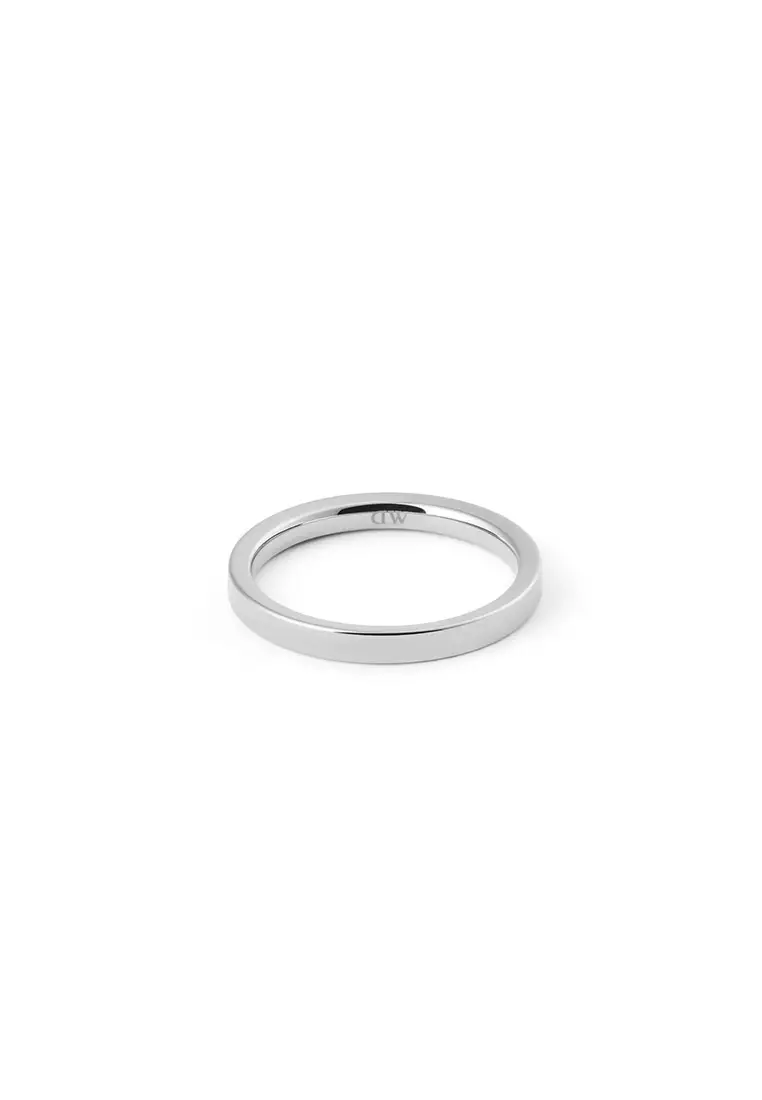 Line Ring Polished Silver 2.5mm - Unisex Ring for women and men stainless steel Ring DW Official Authentic Original Cincin perempuan lelaki DW