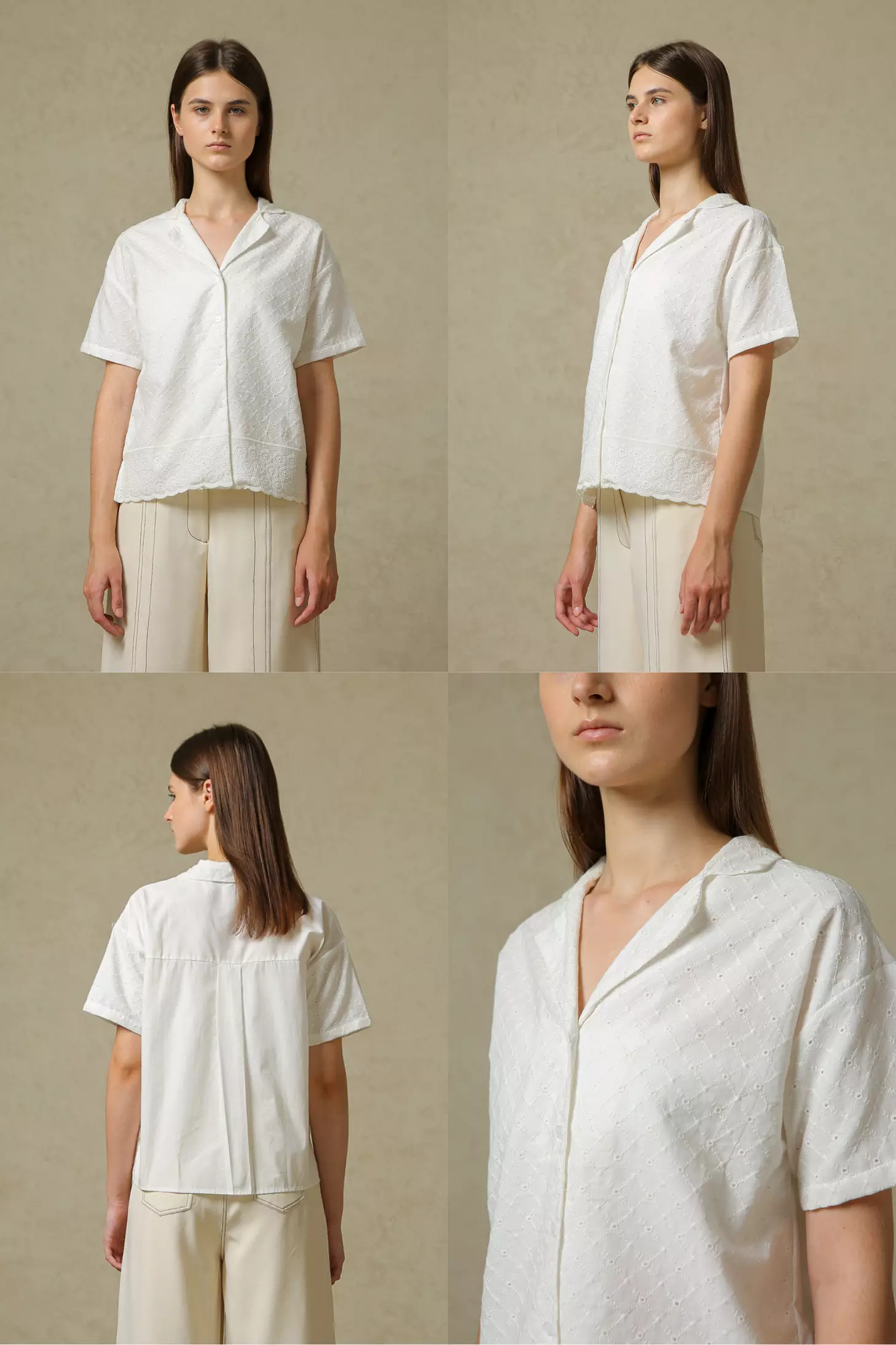Jual Cottonink COTTONINK Studio - Atasan Kemeja Wanita Off-white Rocio ...