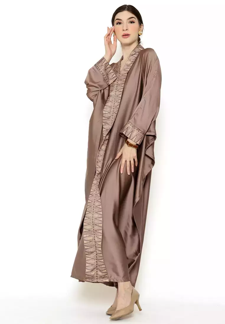 Kanzi Exclusive Long Sleeve Songket Kaftan