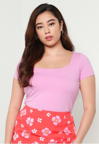 Cotton On pink Softly Square Short Sleeve Tee 1C3C4AAB71D09CGS_1