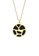 Les Georgettes by Altesse gold Les Georgettes Girafe Gold 16mm Necklace with Black/White leather 2139AAC8E8DAD9GS_1