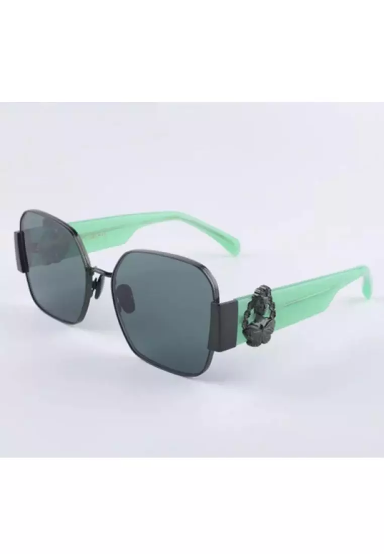 Frida Mask (FK-A4-Green) Luxury Designer Sunglasses from London for Women