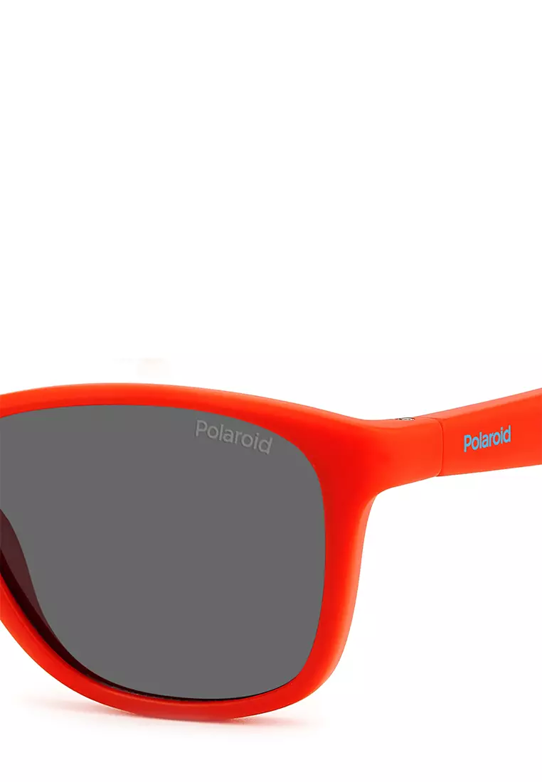 Polaroid Kids Sunglasses PLD 8052/S-IWK-M9, Round Shape with Red color
