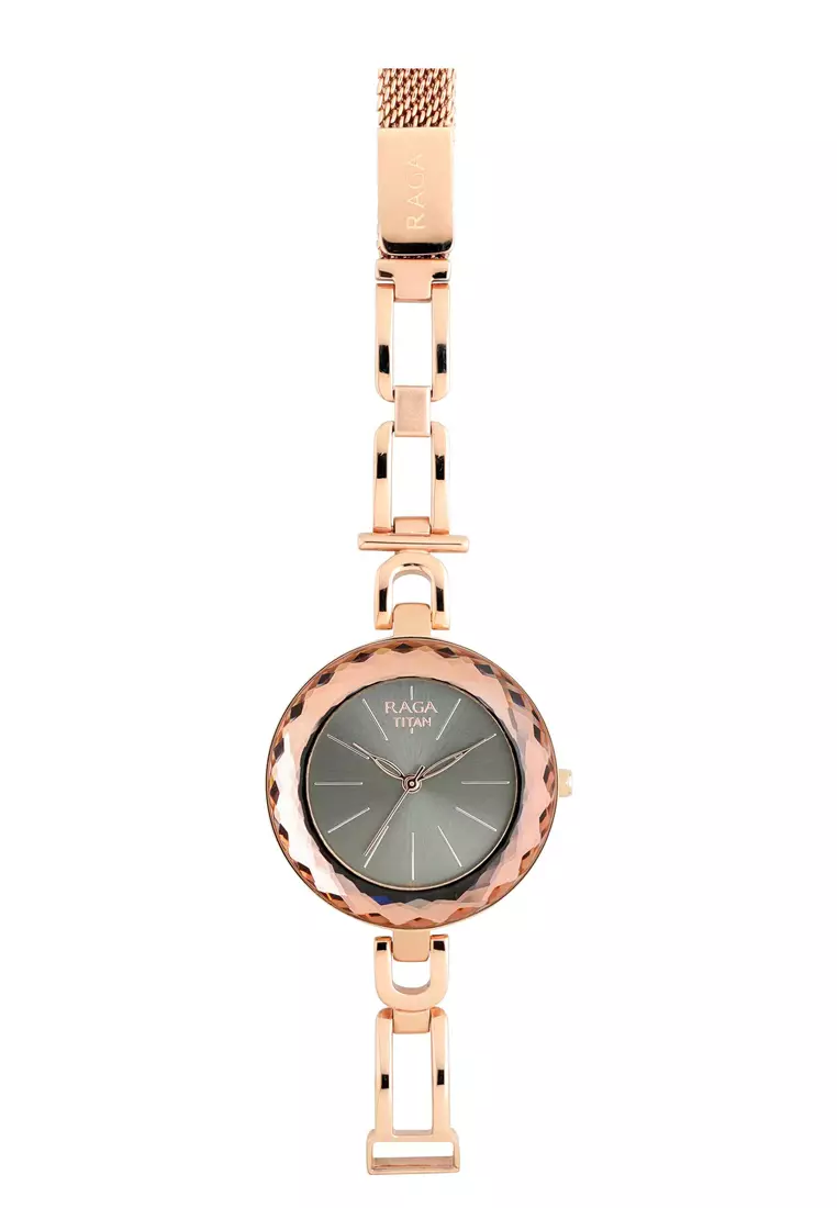 Titan rose gold watches store