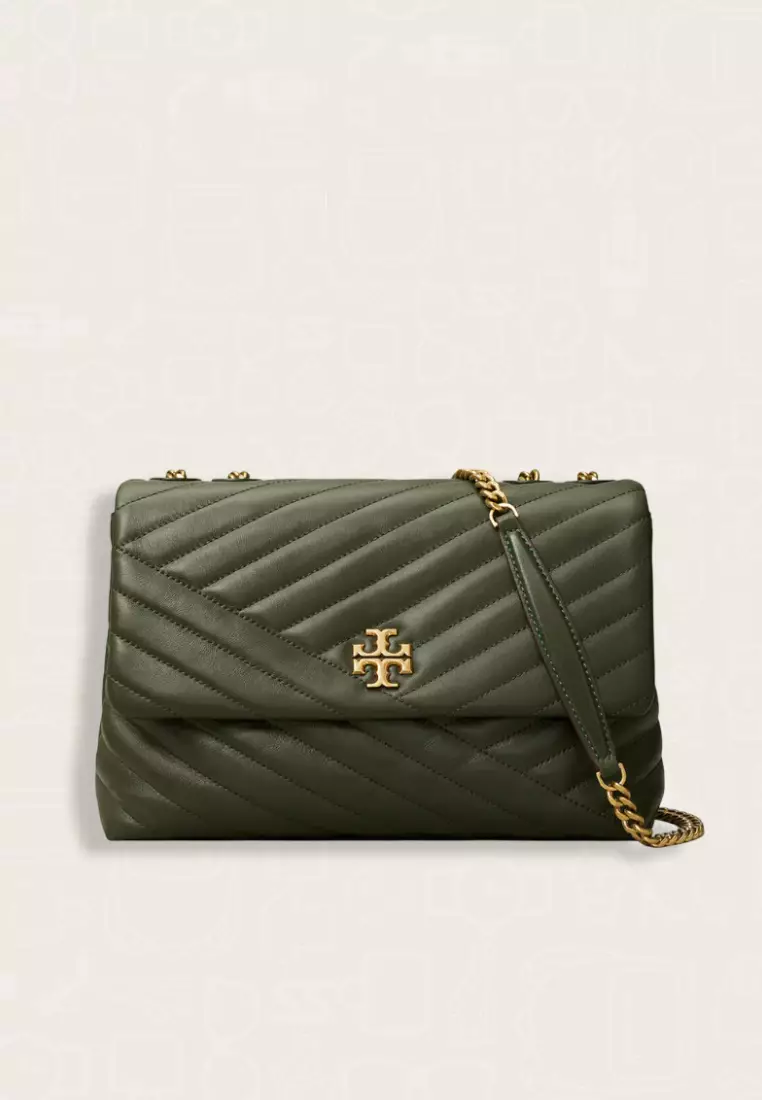 Tory Burch Kira Chevron Convertible Shoulder Bag Sycamore