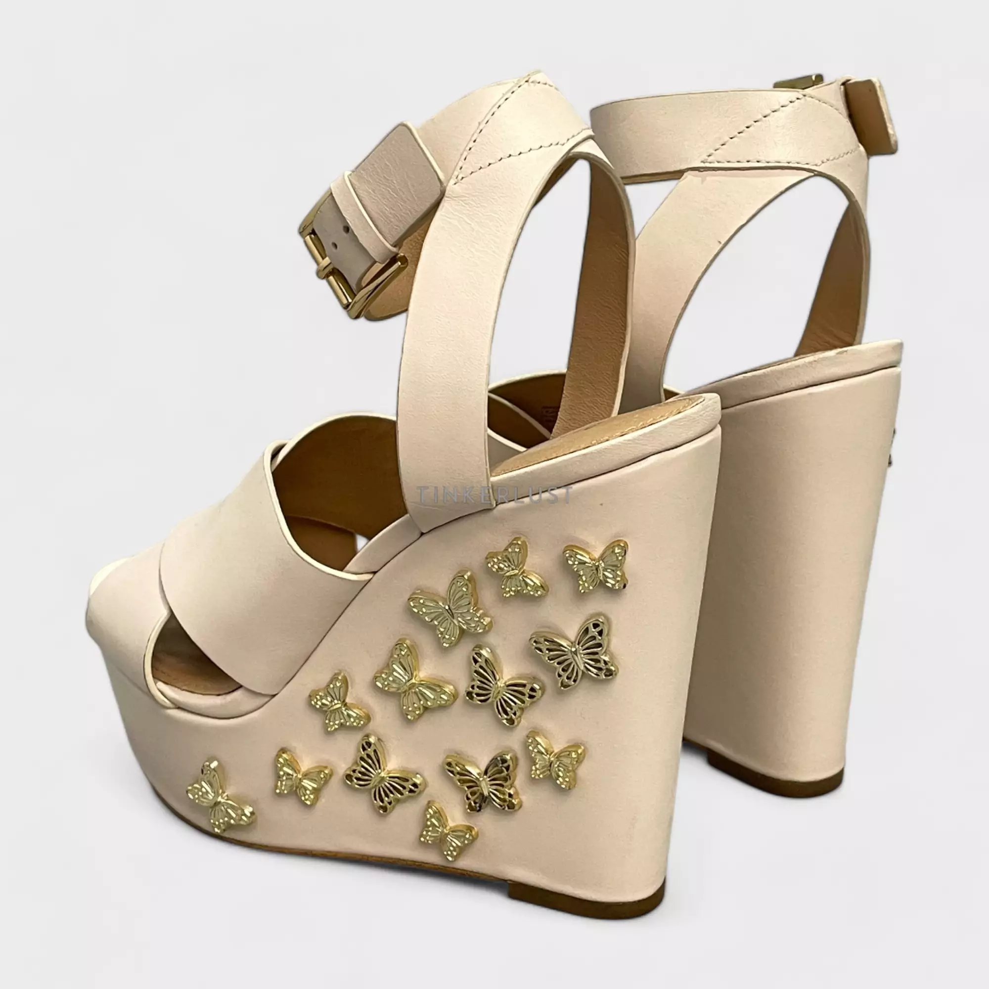 michael kors butterfly wedges