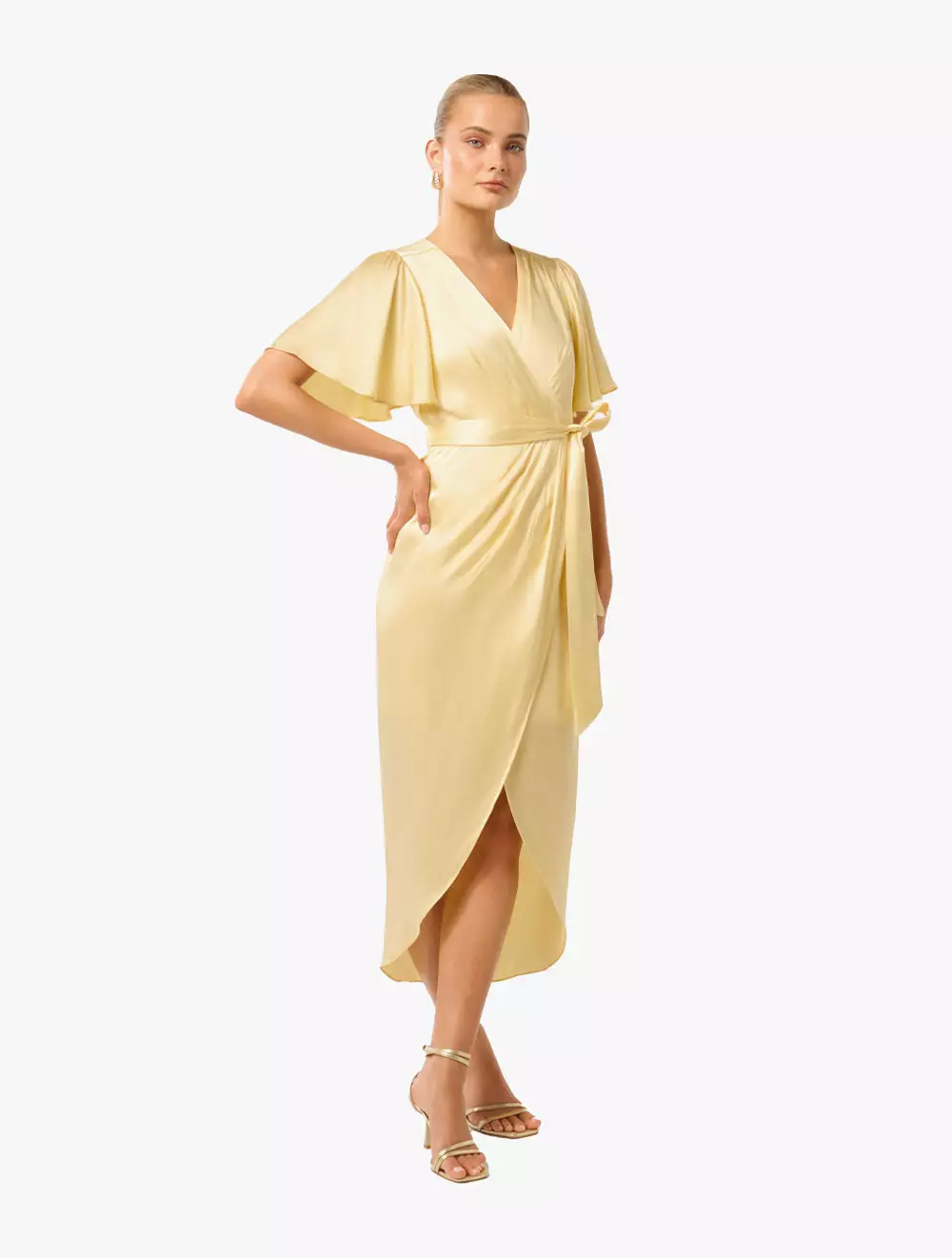 Carolina Satin Midi Dress