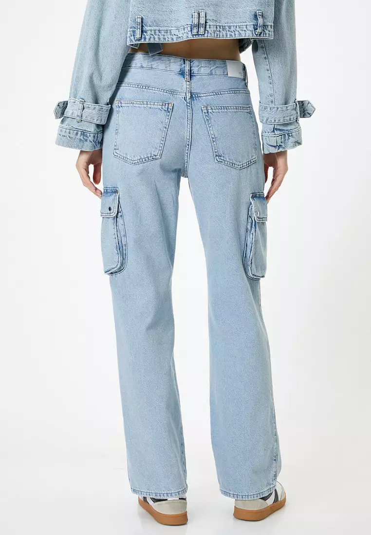 Nora High Waist Cargo Jeans