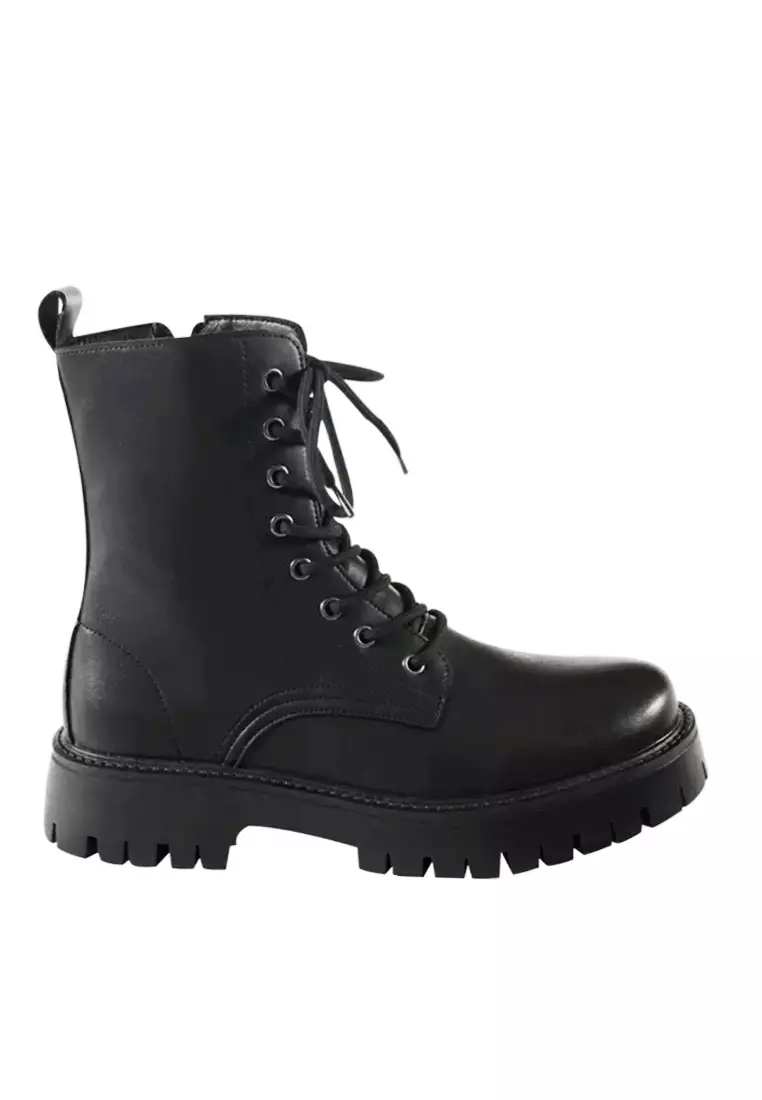 Discount on Twenty Eight Shoes  shoes - SKU: VANSA Fashionable Cow Leather Lace-Up Martin Boots VSM-B21218