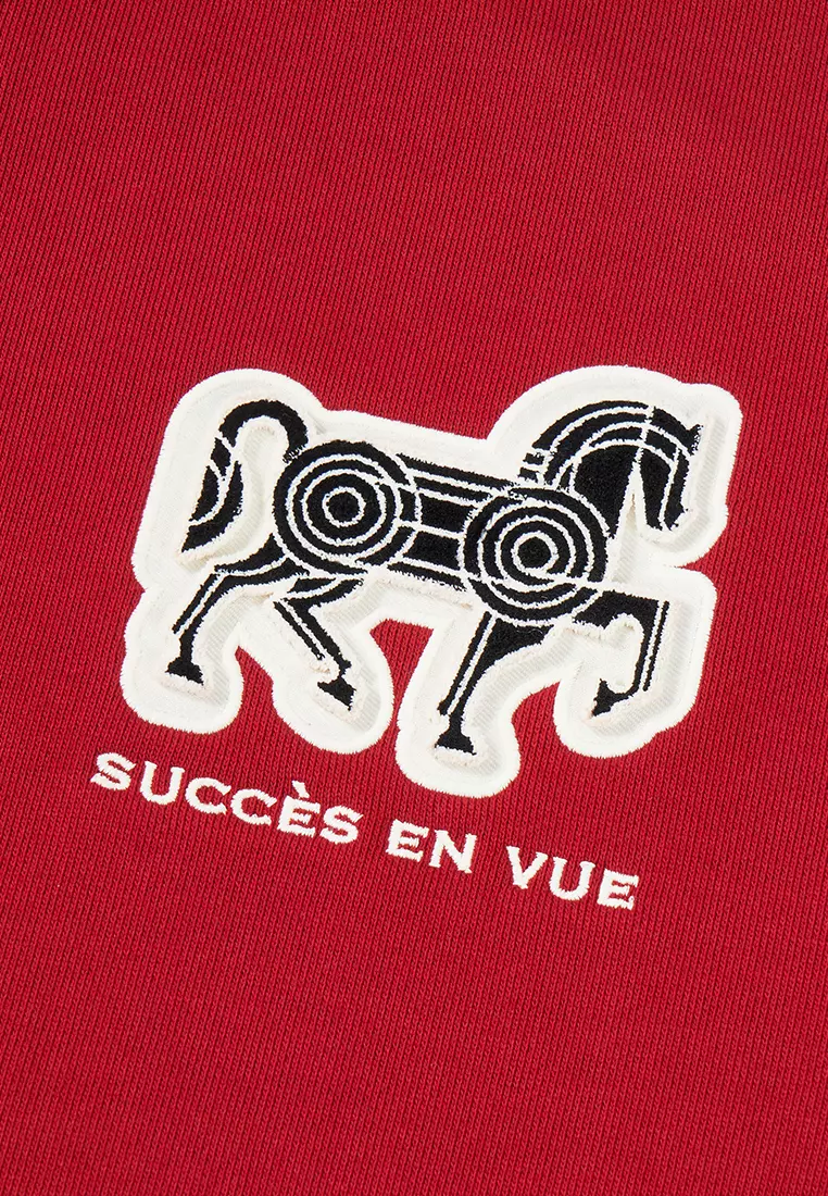 男裝馬年主題 LOGO 寬鬆盤扣中式外套