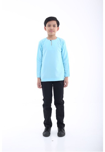Amar Amran blue Kurta Azmi Kids 7DE64KA1060D0CGS_1