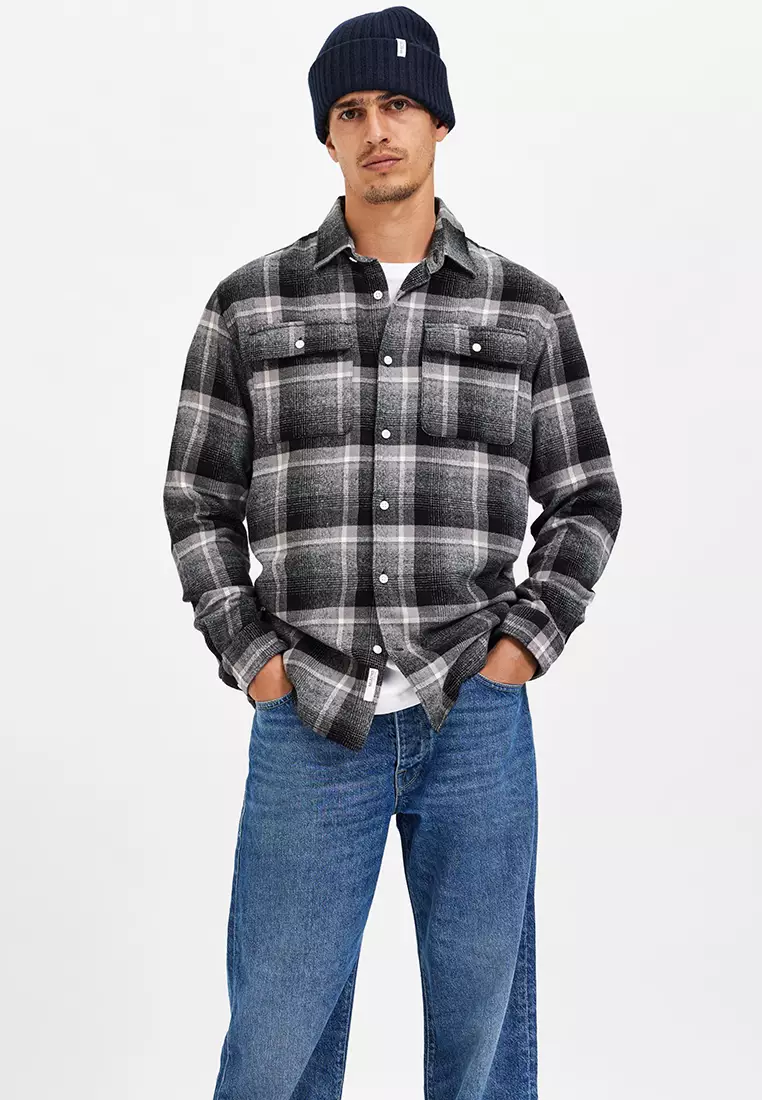 Quilted check shirt outlet