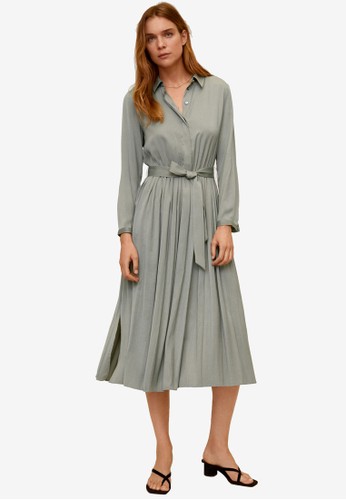 Jual Mango Flowy Pleated Dress Original Zalora Indonesia