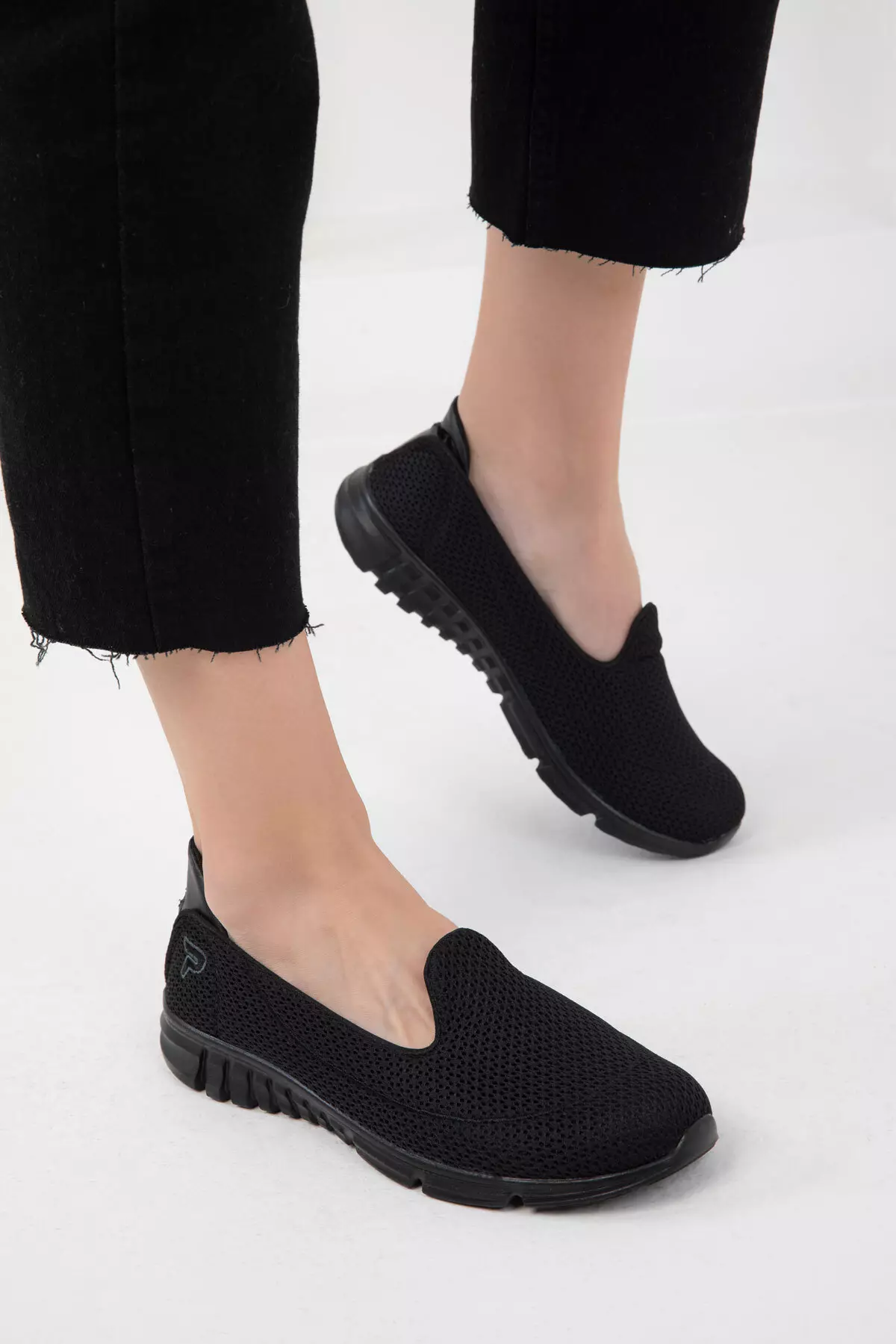 Black-Black Women's Sneakers 18113