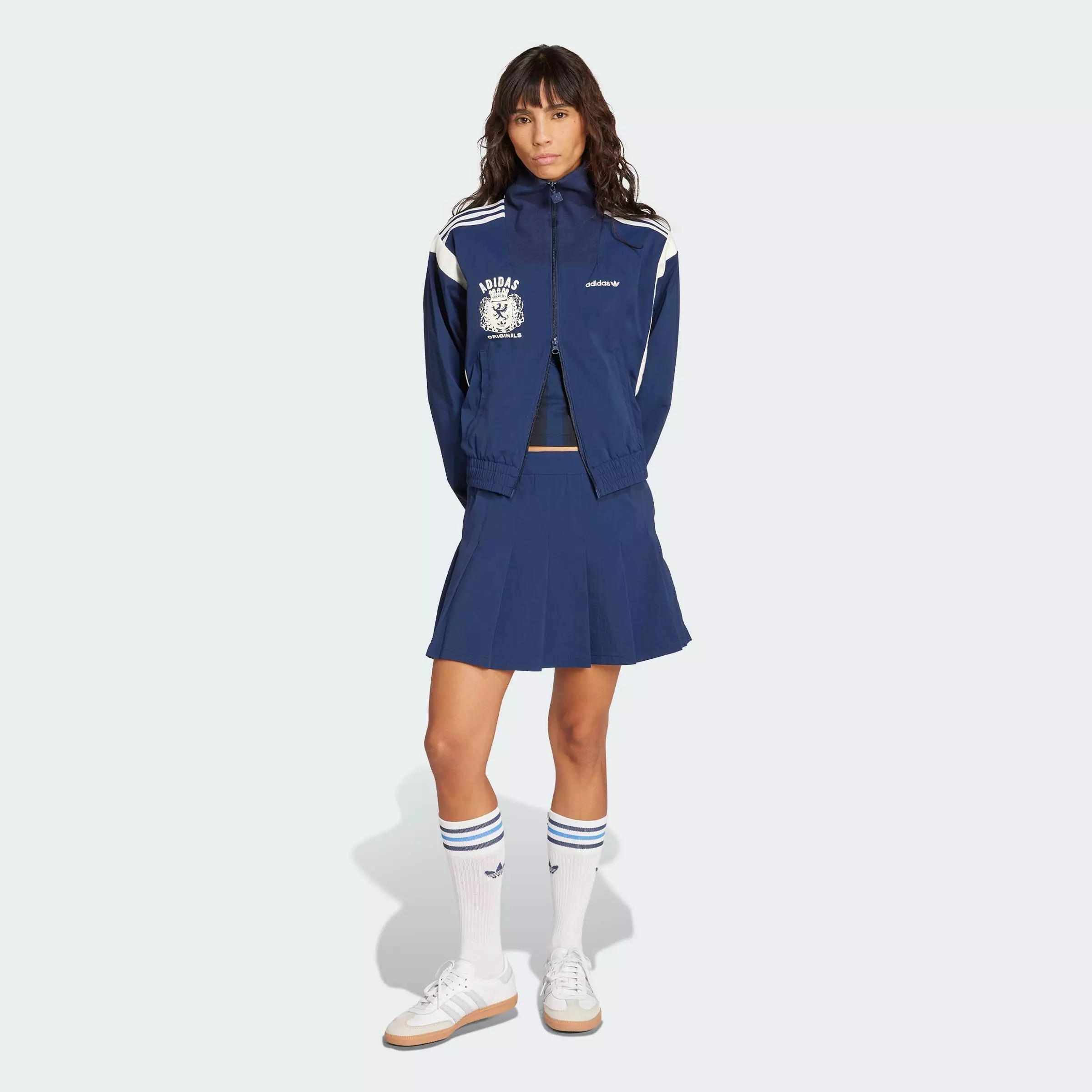 Lifestyle Mascotte Woven Tracksuit Jacket Women Blue JY2809