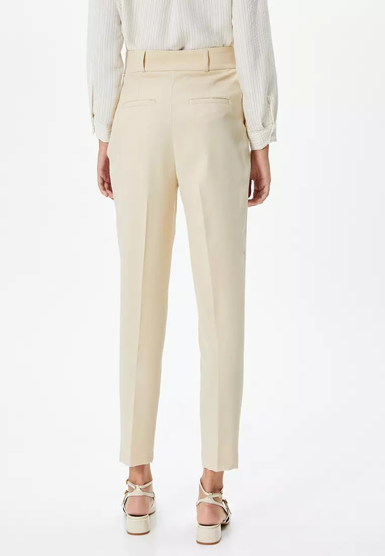 Cigarette Fabric Trousers