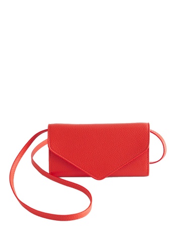 & Other Stories red Leather Wallet Neck Bag C08B8AC37077B4GS_1