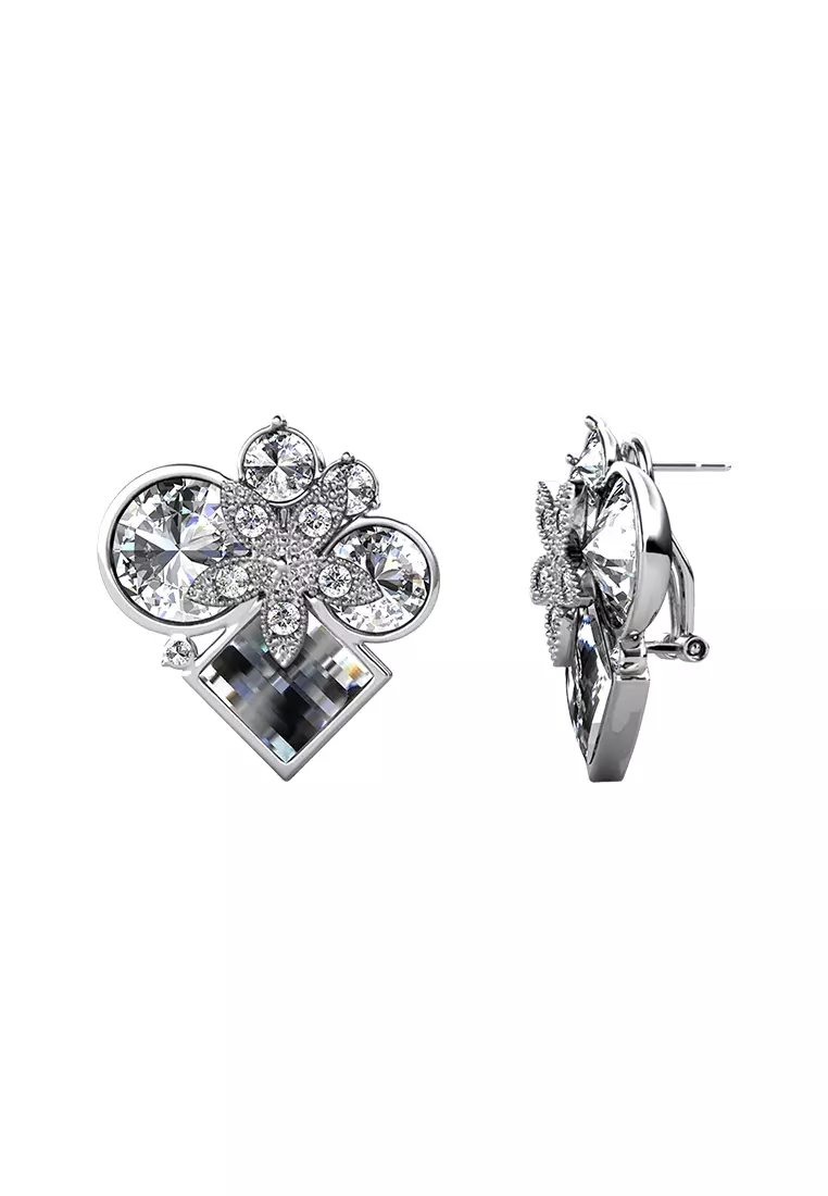 Myriad Belle Earring WG - Anting Crystal Luvea Collection by Her Jewellery