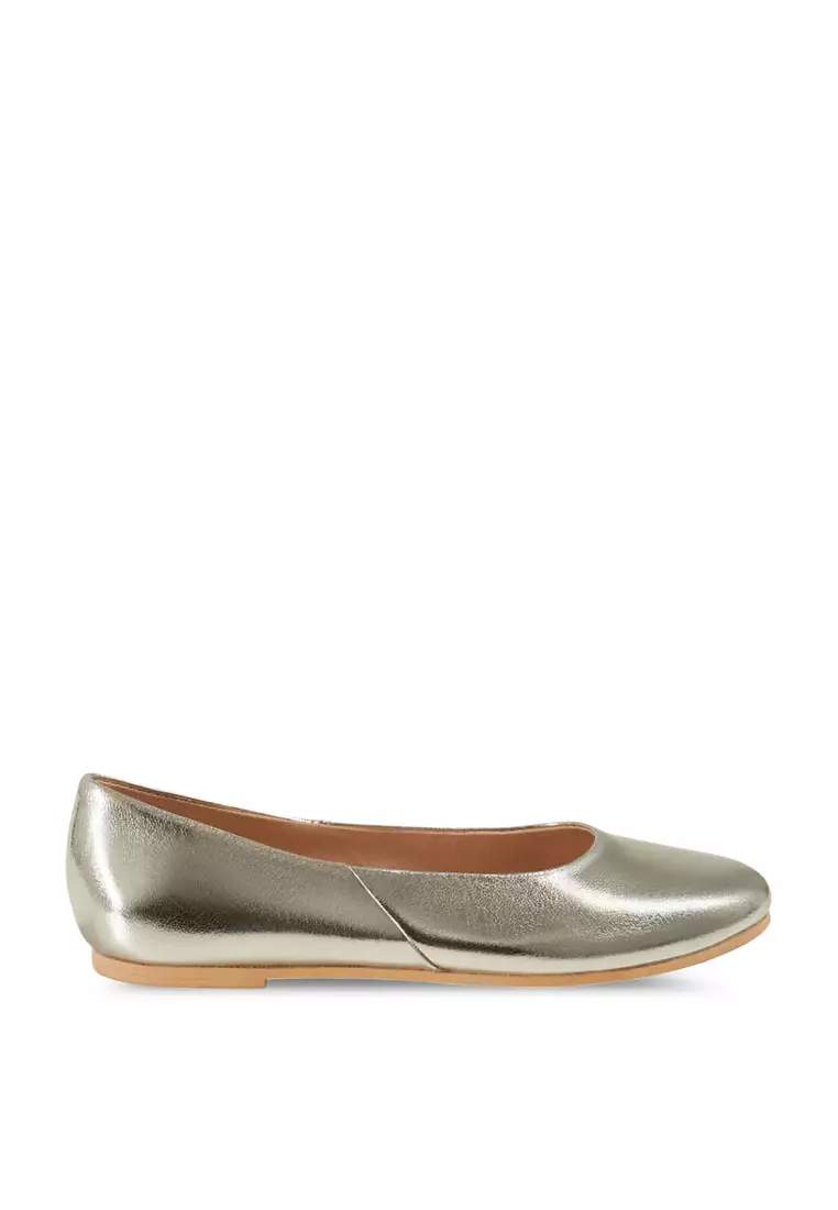 Discount on Mango Kids  shoes - SKU: Basic Leather Ballerina