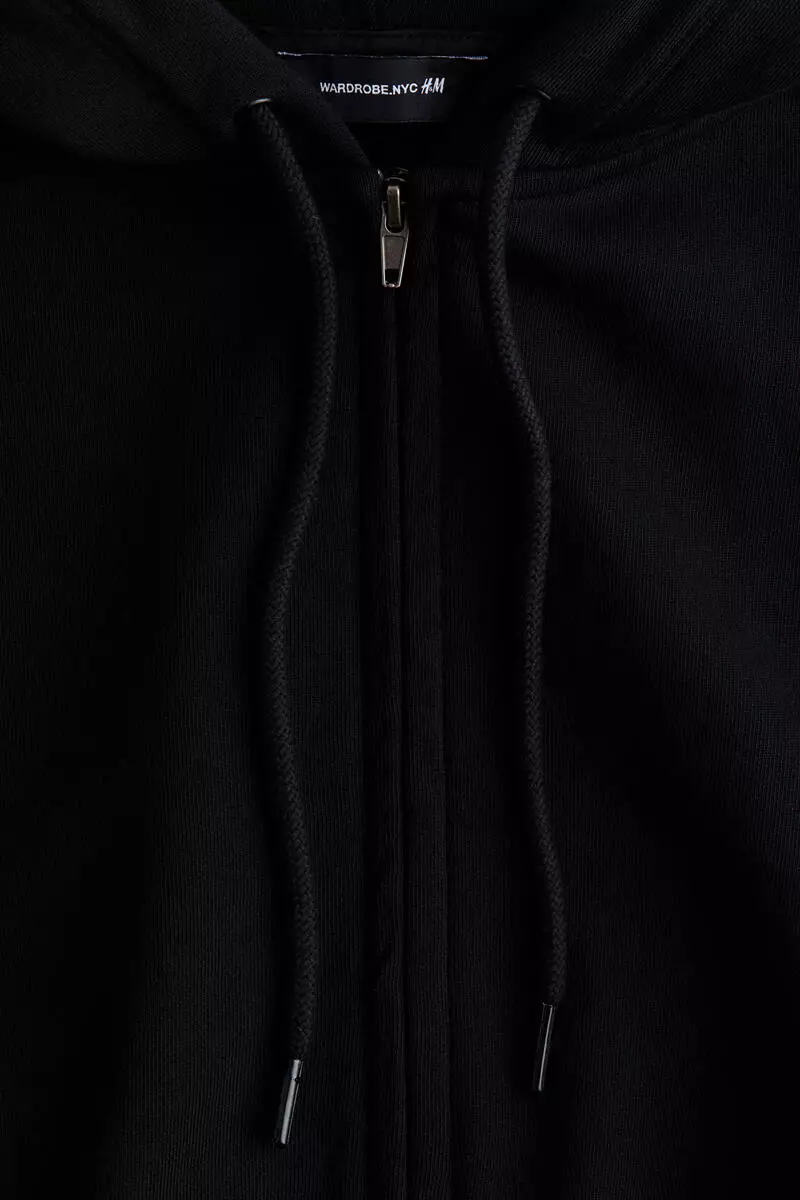 Oversized zip-through hoodie