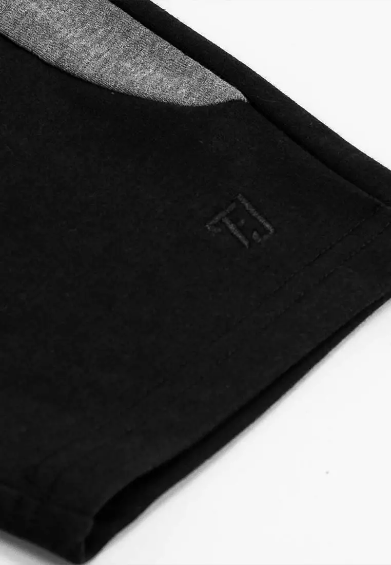 Forest Kids Unisex Cotton Terry Boy Girl Short Pants Kids l Seluar Pendek Budak Lelaki Perempuan - FK6504 - 01Black