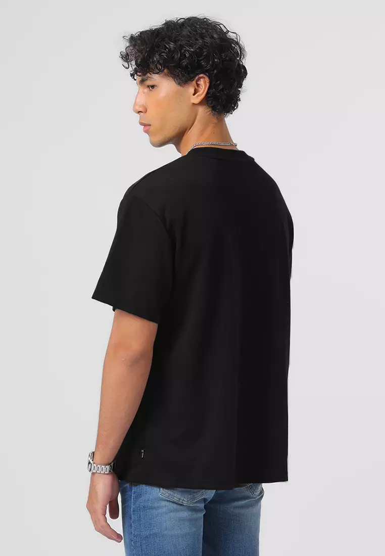 ZENCOOL BLACK T-Shirt Quick Dry Relaxed Fit Lengan Pendek Kaos Lengan Pendek