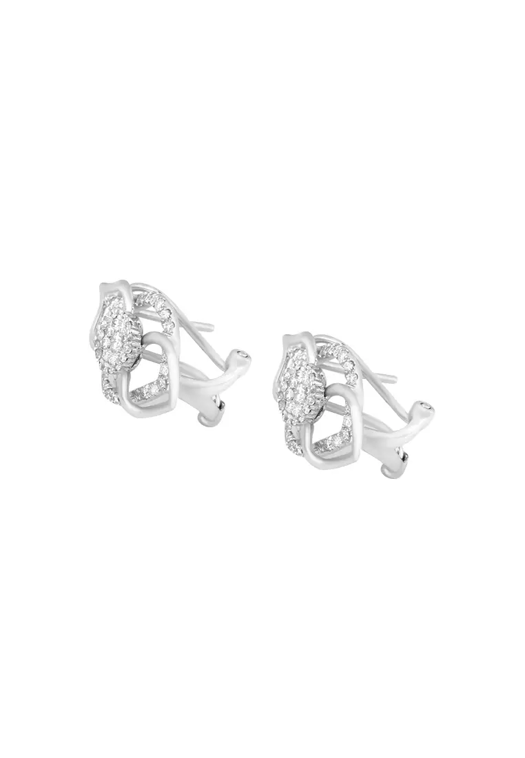 TOMEI Earrings, Diamond White Gold 750 (STE2858)