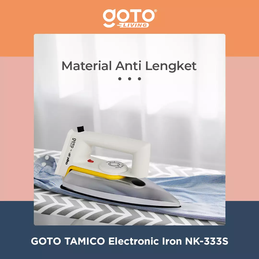 Jual Goto Living Goto Tamico Setrika Listrik Gosokan Baju Pakaian Anti Lengket Nk S Original