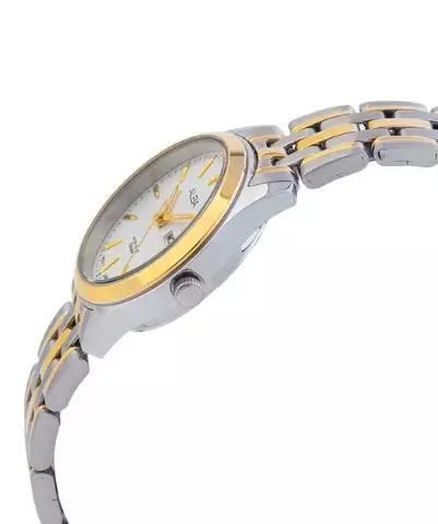 Jam Tangan Wanita Alba AN8078 AN8078X1 Strap Stainless Steel Dual Tone Silver Gold Color Silver Dial Original Garansi Resmi