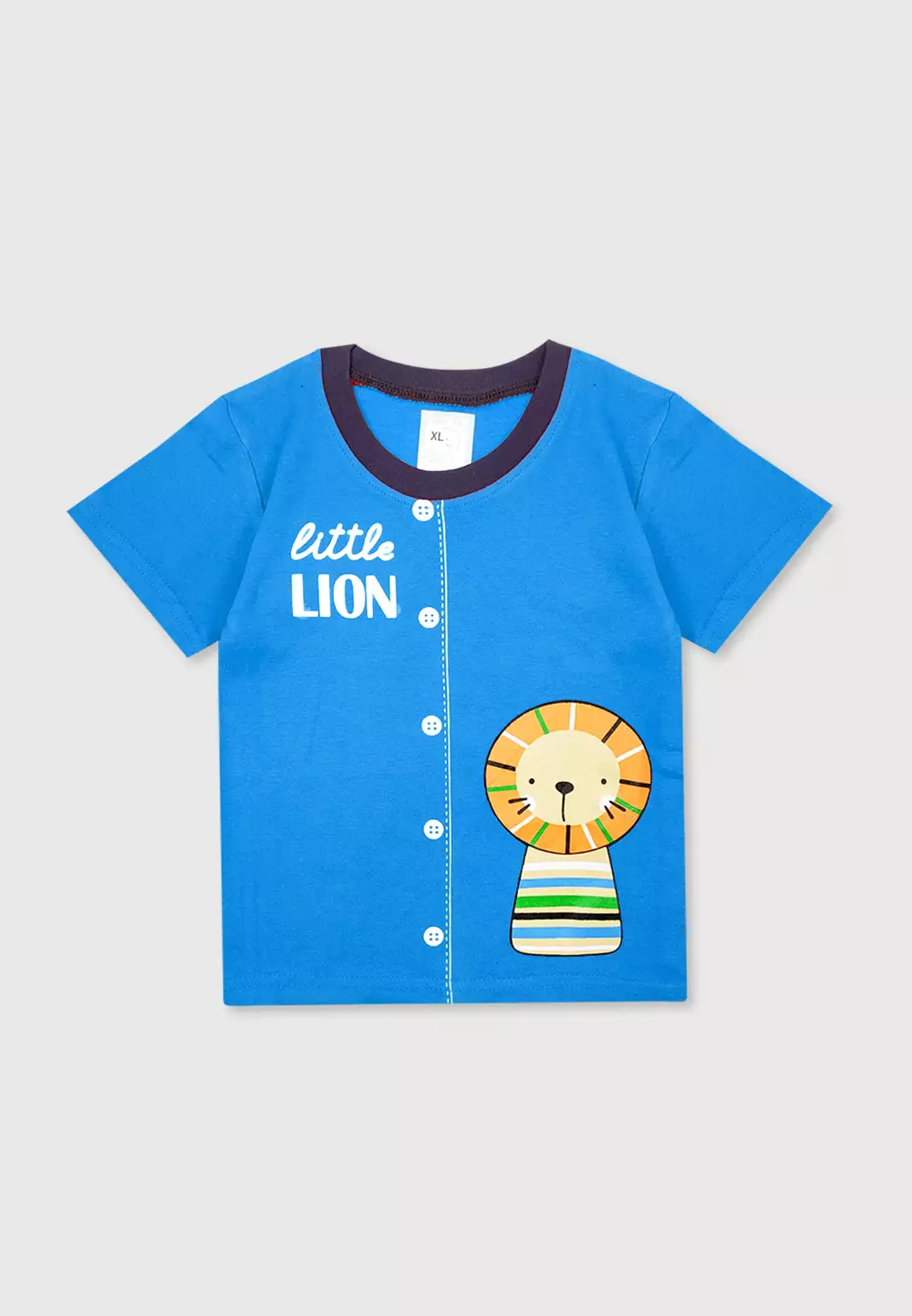 Wakakids Baju Bayi Anak Laki Laki Usia 12 Bulan Hingga 18 Bulan Setelan Celana Jeans Motif Little Lion 3401 Turkis
